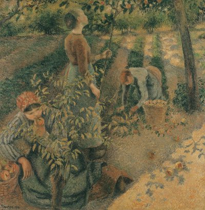 The Apple Pickers, 1886 by Camille Jacob Pissarro
